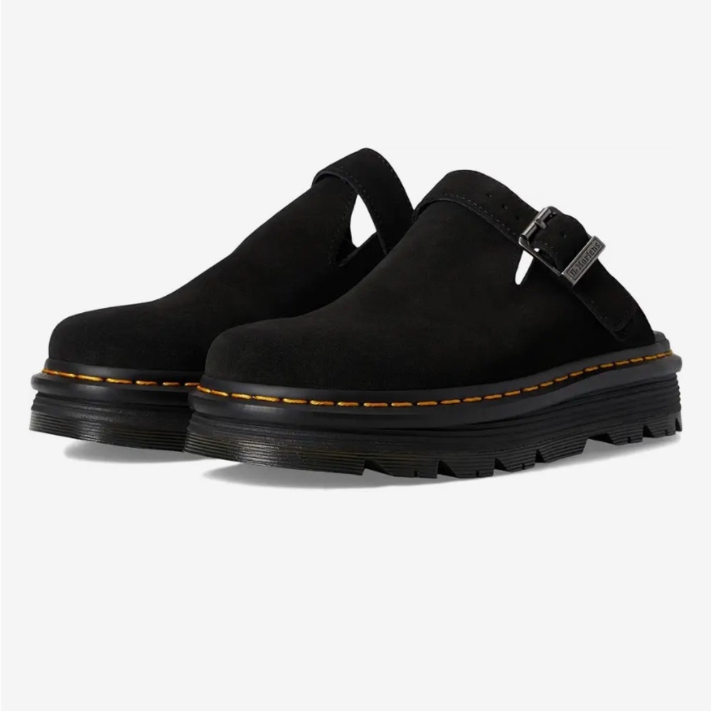 Dr. Martens Zebzag Slingback Platform Mule - Black
